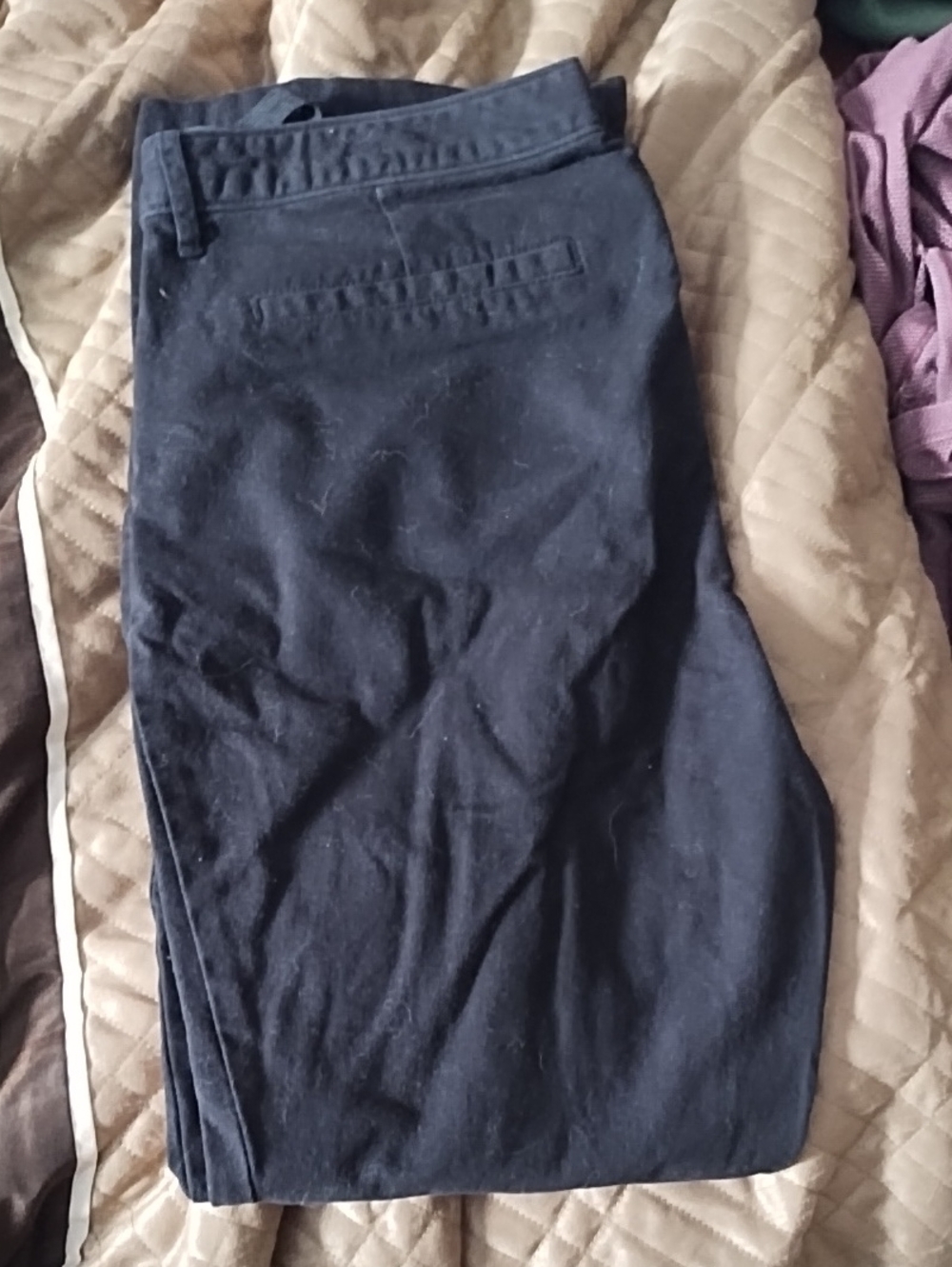 Old Navy Black High-Rise Flare Pants - Adjustable Waist